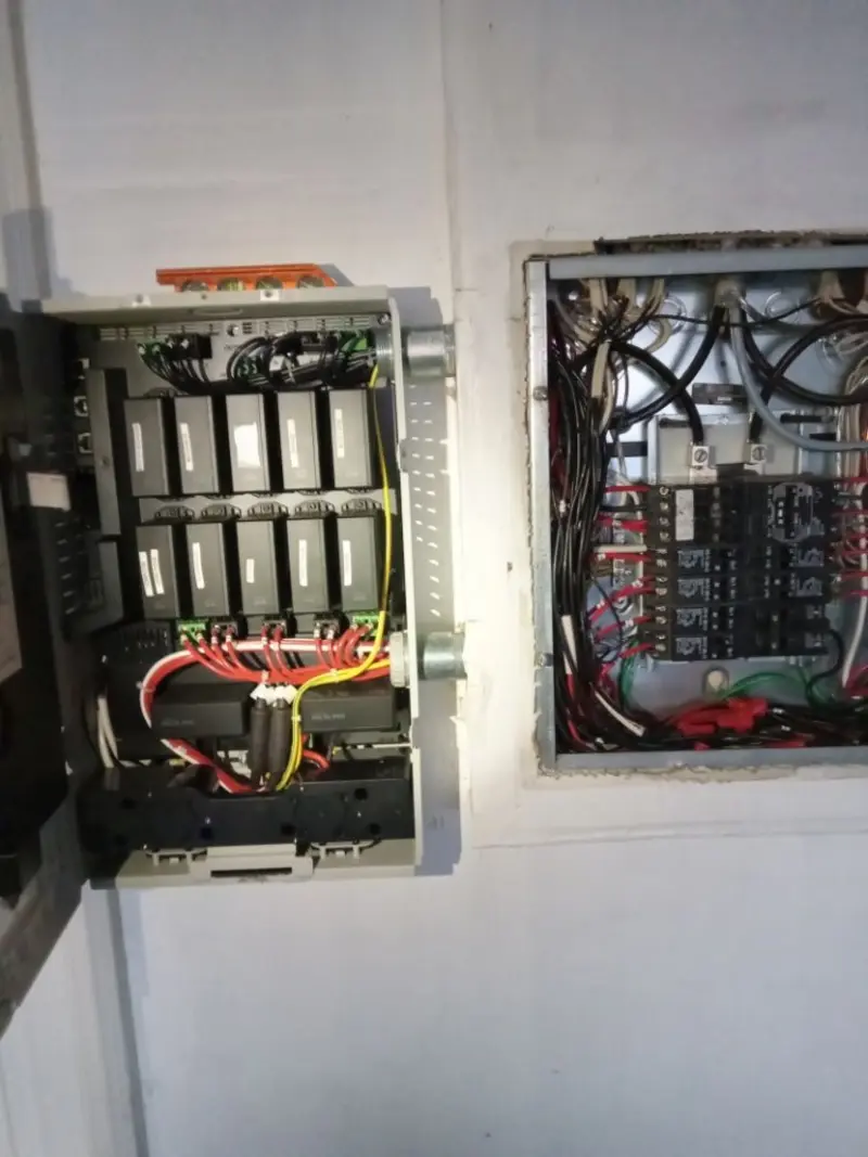 Electrical panel upgrade completed for Security Camera Wiring in Riverdale
